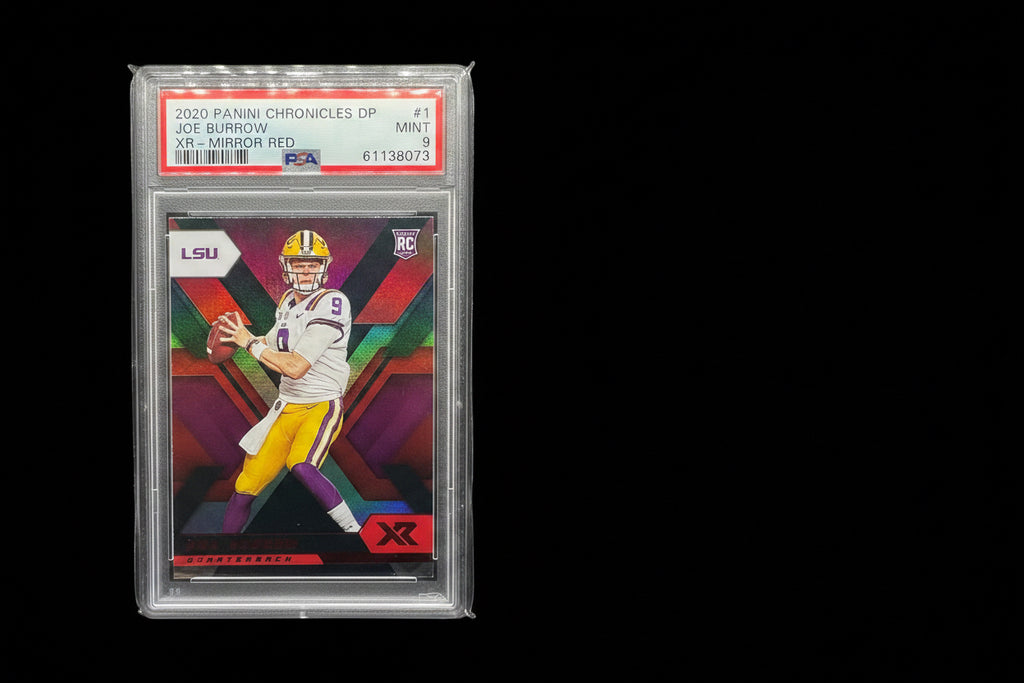2020 Panini Chronicles DP JOE BURROW XR-Mirror Red #1 PSA 9!