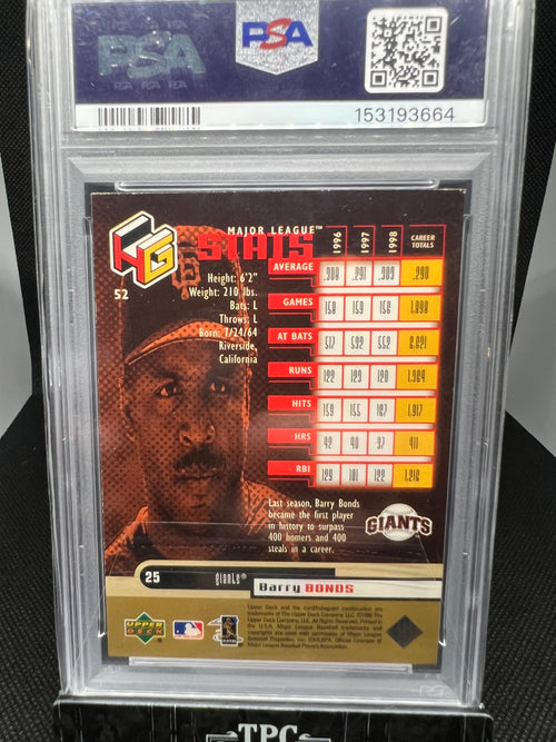1999 Upper Deck HOLOGrFX Barry Bonds AuSOME #52 PSA 5