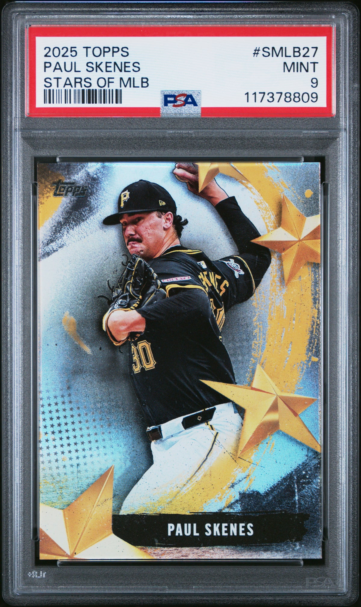 2025 Topps Stars Of Mlb #SMLB27 Paul Skenes PSA 9 #/50