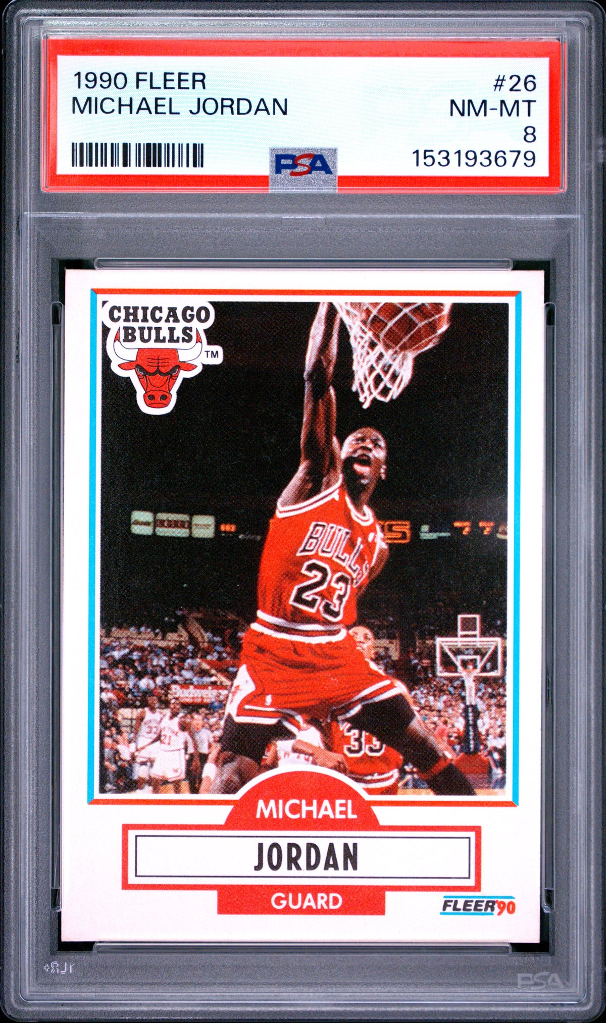 1990 Fleer #26 Michael Jordan PSA 8
