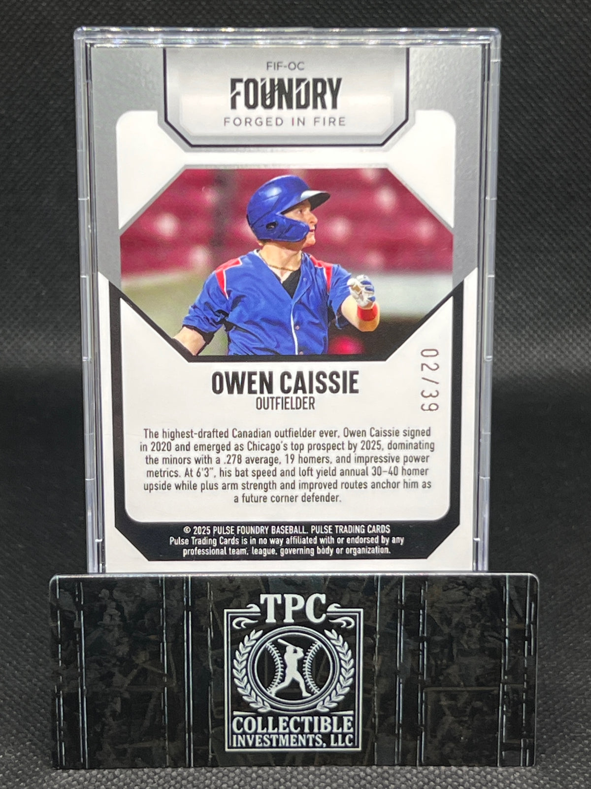2025 Pulse Foundry #FIF-OC Owen Caissie 2025 Pulse Owen Casey /39 #/39