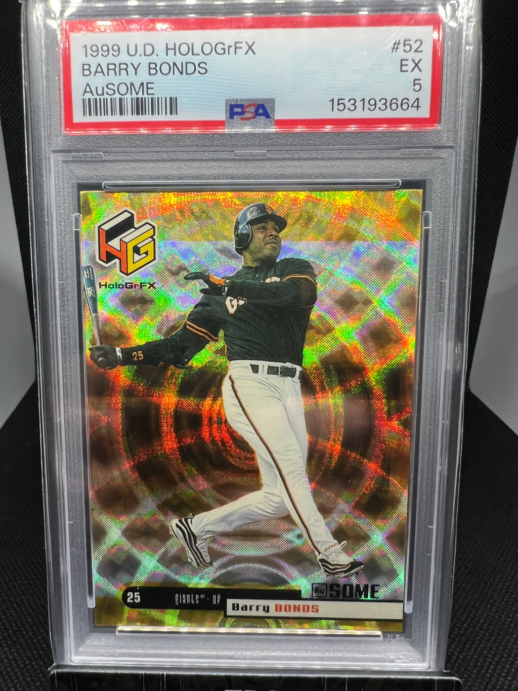 1999 Upper Deck HOLOGrFX Barry Bonds AuSOME #52 PSA 5