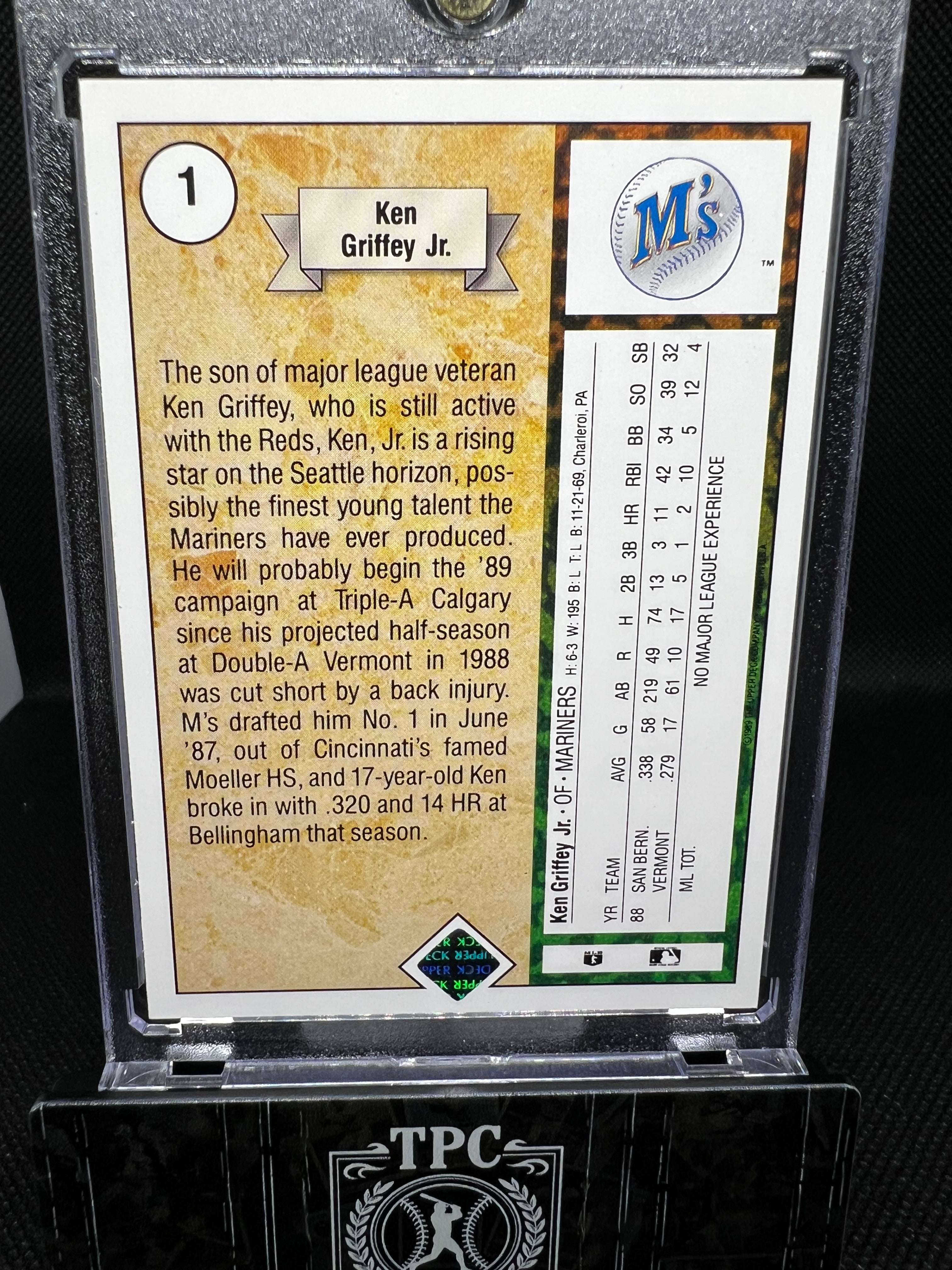 1989 Upper Deck Ken Griffey Jr RC #1